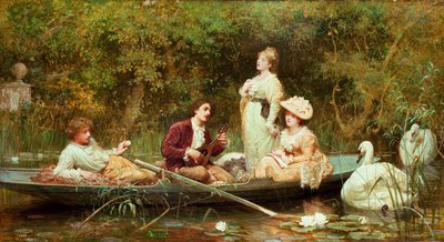 Fiera, tranquilla e dolce riposo da Samuel Luke Fildes